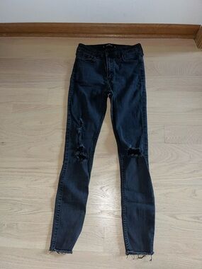 Hollister Black Ripped Skinny Jeans